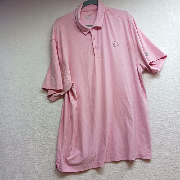 Under Armour Shirt Men's 2XL Polo Heat Gear‎ Loose Fit Outdoor Activewear Golf - Picture 1 of 9